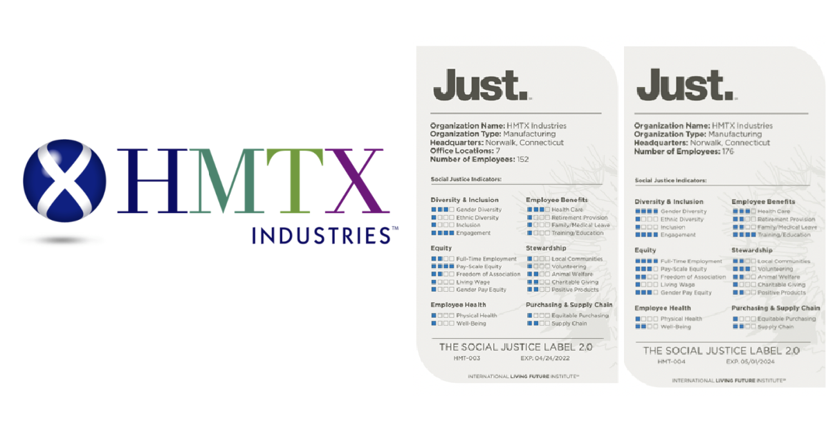 HMTX garners renewed JUST 2.0 Label